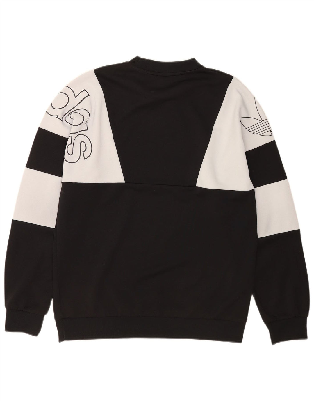 Ανδρικό γραφικό φούτερ Adidas Jumper Medium Black Colourblock Polyester