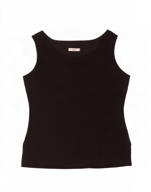 Marks & Spencer Γυναικεία Αμάνικη Μπλούζα Τοπ UK 18 XL Μαύρη βισκόζη