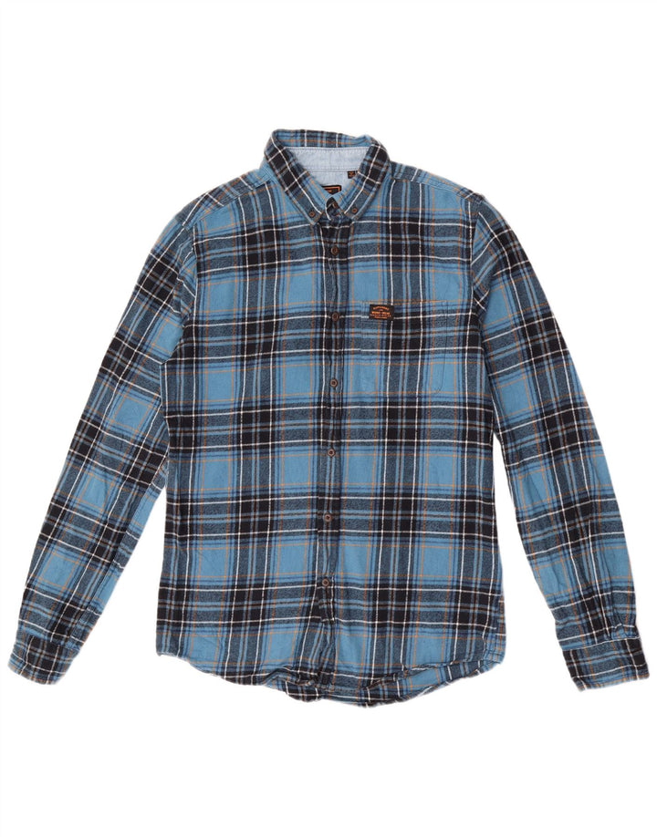 Ανδρικό φανελένιο πουκάμισο Superdry Small Blue Check Cotton