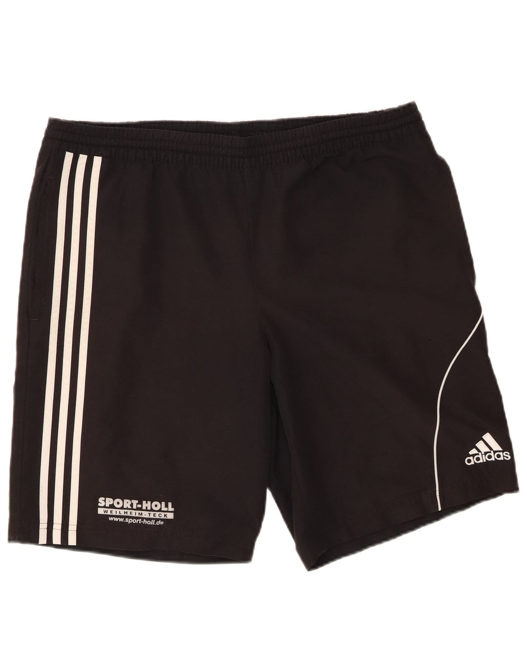 Ανδρικό αθλητικό σορτς Adidas μεγάλο μαύρο πολυεστέρα