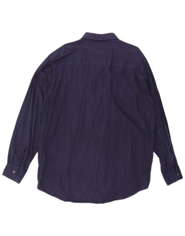 Ανδρικό πουκάμισο Calvin Klein Jeans 2XL Navy Blue Cotton