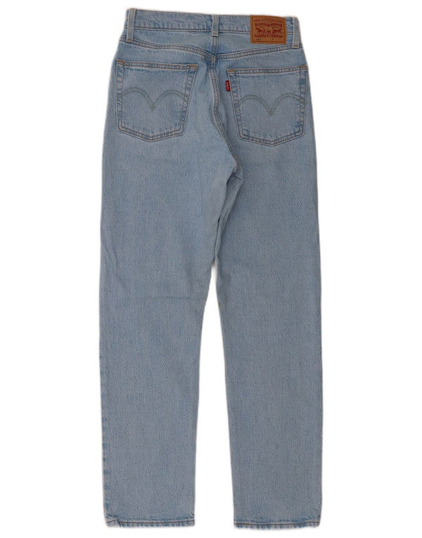 Levi's Womens 501 Straight Jeans W25 L28 Blue Cotton
