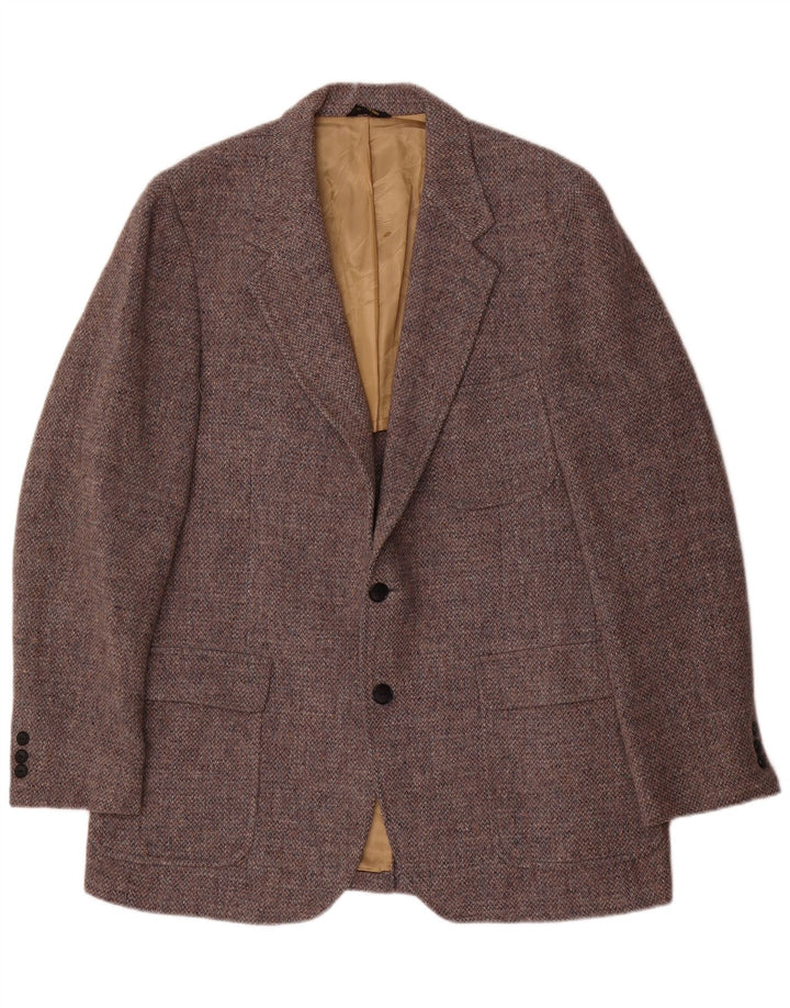 Harris Tweed Ανδρικό μπλέιζερ μπουφάν UK 38 μεσαίο γκρι μαλλί
