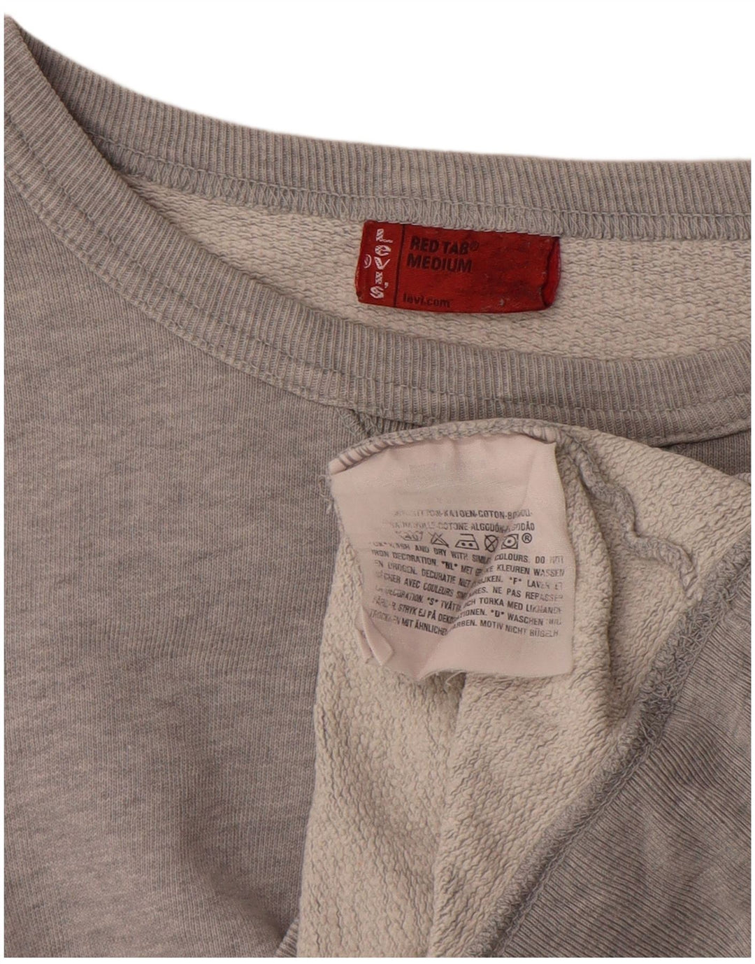 Γυναικείο φούτερ Levi's Oversized Jumper UK 14 Βαμβακερό μεσαίο γκρι