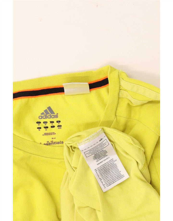 Ανδρικό T-Shirt Adidas Climalite Τοπ μεσαίο κίτρινο βαμβακερό