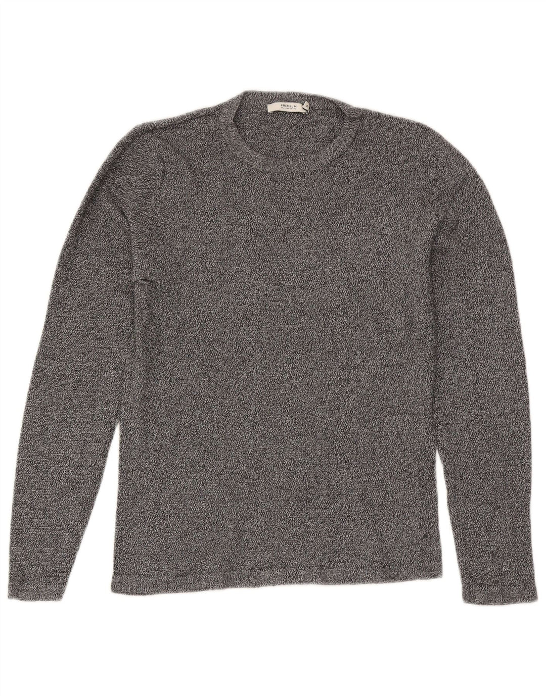 Jack & Jones Ανδρικό πουλόβερ με λαιμόκοψη μεσαίου γκρι βαμβακερό