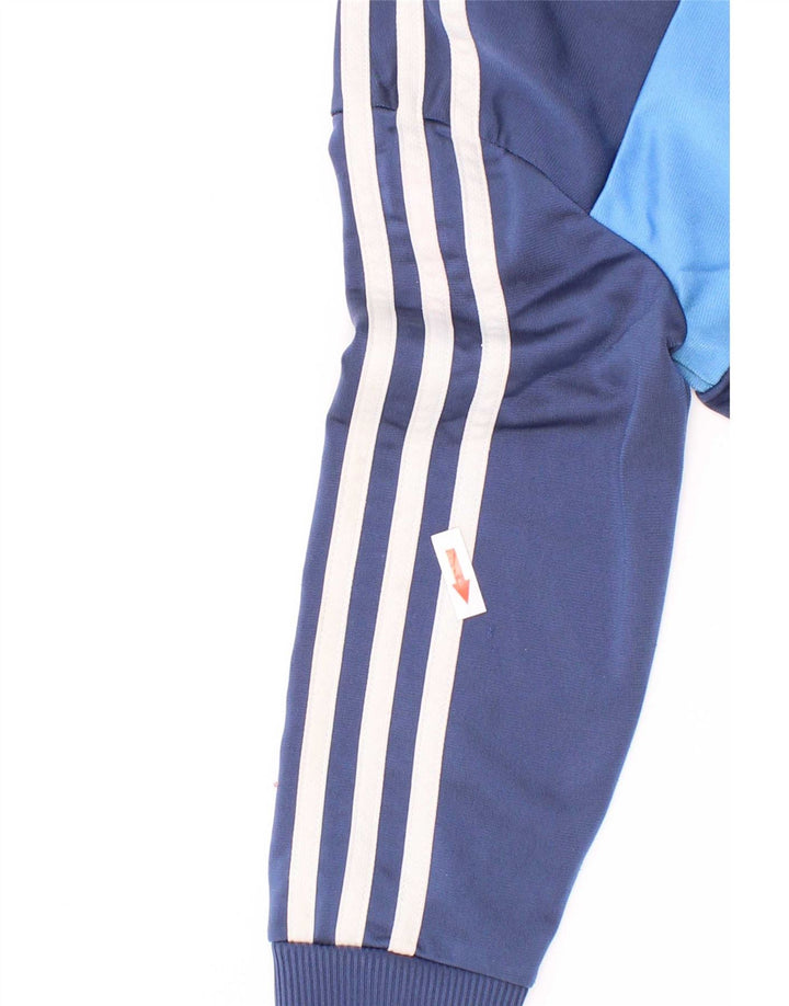 Κορυφαία φόρμα Adidas Boys σακάκι 5-6 ετών Navy Blue Colorblock Polyester
