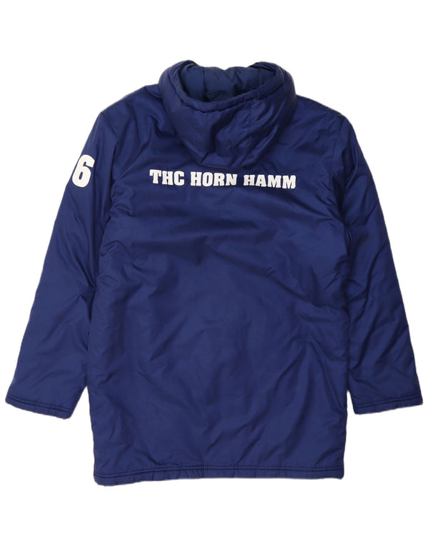 Adidas Ανδρικό THC HORN HAMM Παλτό με κουκούλα γραφικό UK 38 Medium Navy Blue
