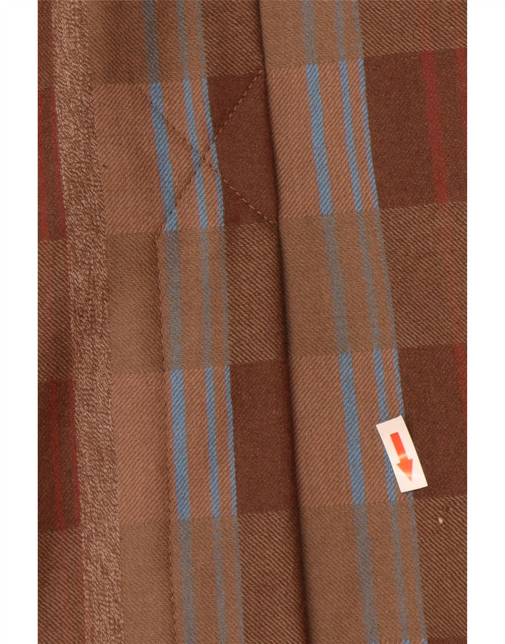 Vintage Γυναικεία Ψηλόμεση ίσια Φούστα IT 44 Medium W26 Καφέ Καρό