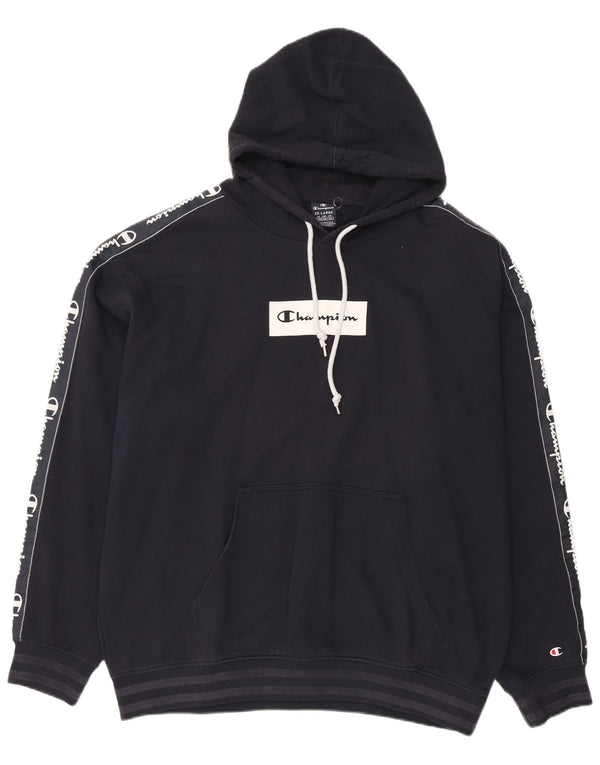 CHAMPION Ανδρικό γραφικό κουκούλα άλμης 2XL Navy Blue Cotton