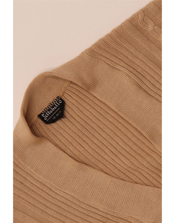 Ανδρικό πουλόβερ ζακέτα Settebello Small Beige