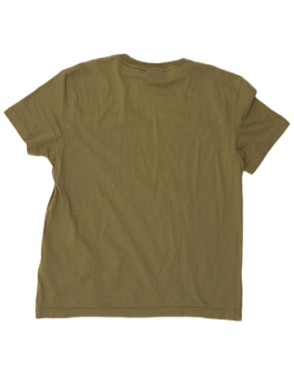 Calvin Klein Ανδρικό γραφικό T-Shirt Top μεγάλο πράσινο βαμβακερό