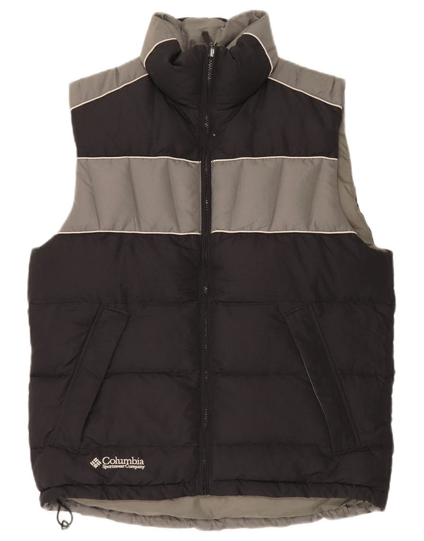 Columbia Ανδρικά επενδυμένα Gilet UK 36 Small Black Colourblock Polyester Sports