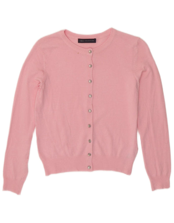 Marks & Spencer Γυναικεία ζακέτα Crop UK 8 Small Pink Viscose