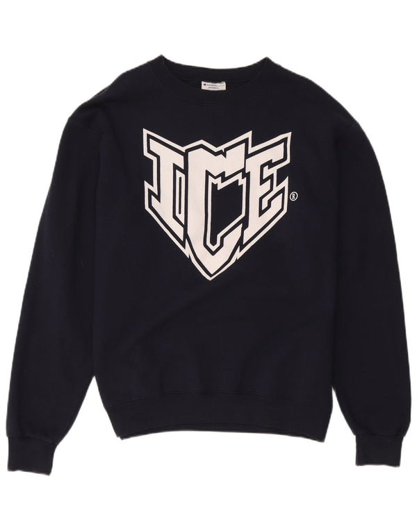 Ανδρικό γραφικό φούτερ Champion Jumper Medium Navy Blue Cotton