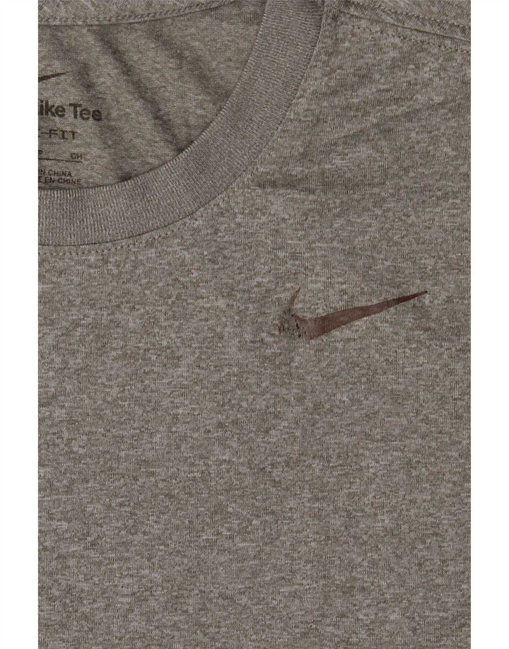 Ανδρικό μπλουζάκι Nike Dri Fit T-shirt με μικρό γκρι πολυεστέρα