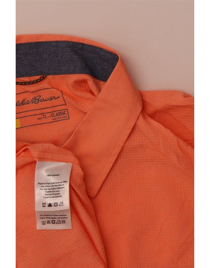 EDDIE BAUER Ανδρικό κοντομάνικο πουκάμισο Classic Classic Fit Μεγάλο Πορτοκαλί