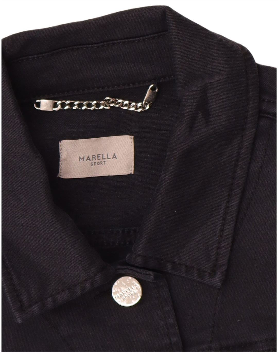 Γυναικείο τζιν μπουφάν MARELLA UK 10 Small Navy Blue