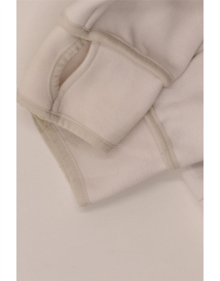 Ανδρικό πουλόβερ Adidas με φερμουάρ XL Λευκό βαμβακερό