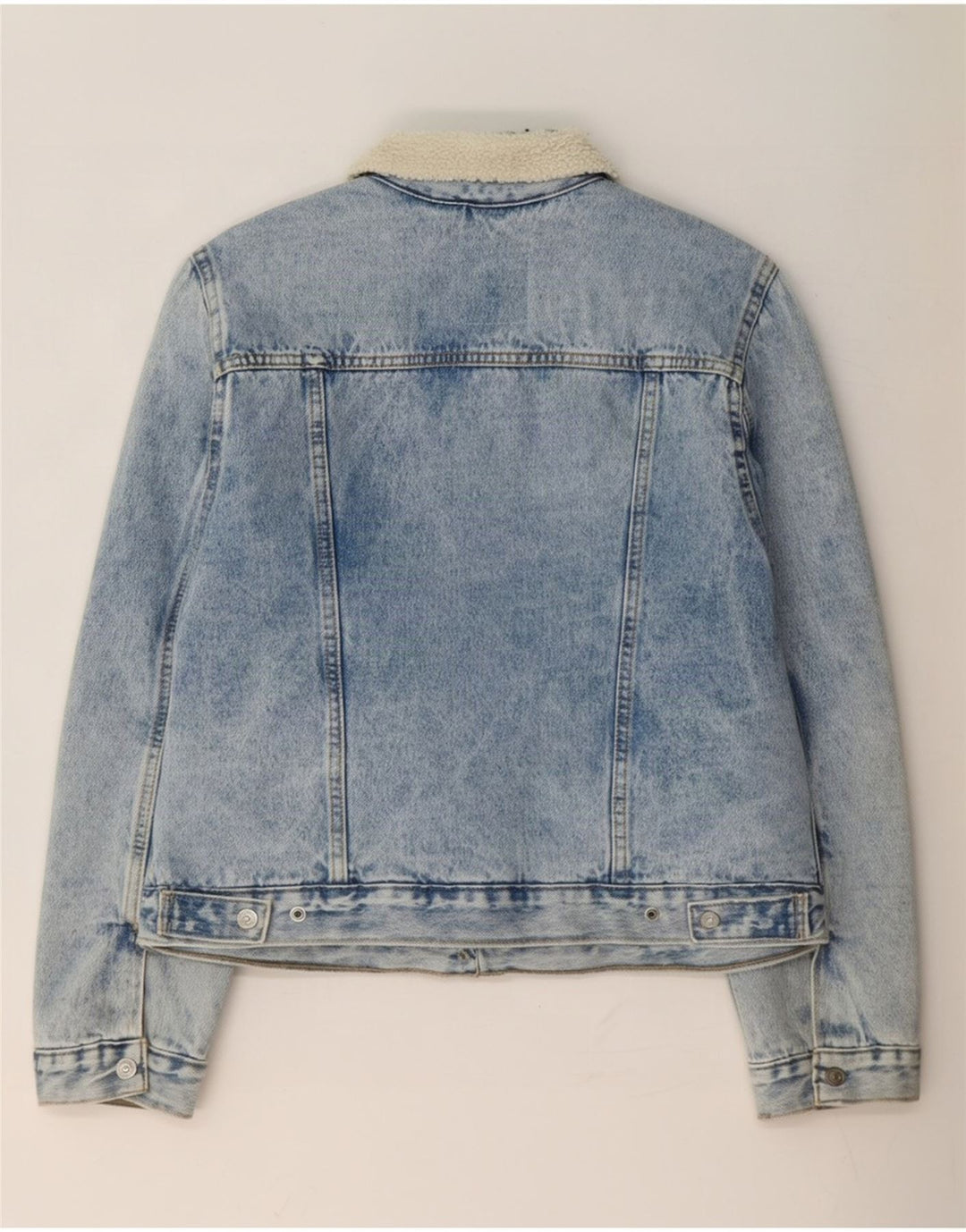 Levi's γυναικείο τζιν Sherpa Jacket UK 16 Large Blue Polyester