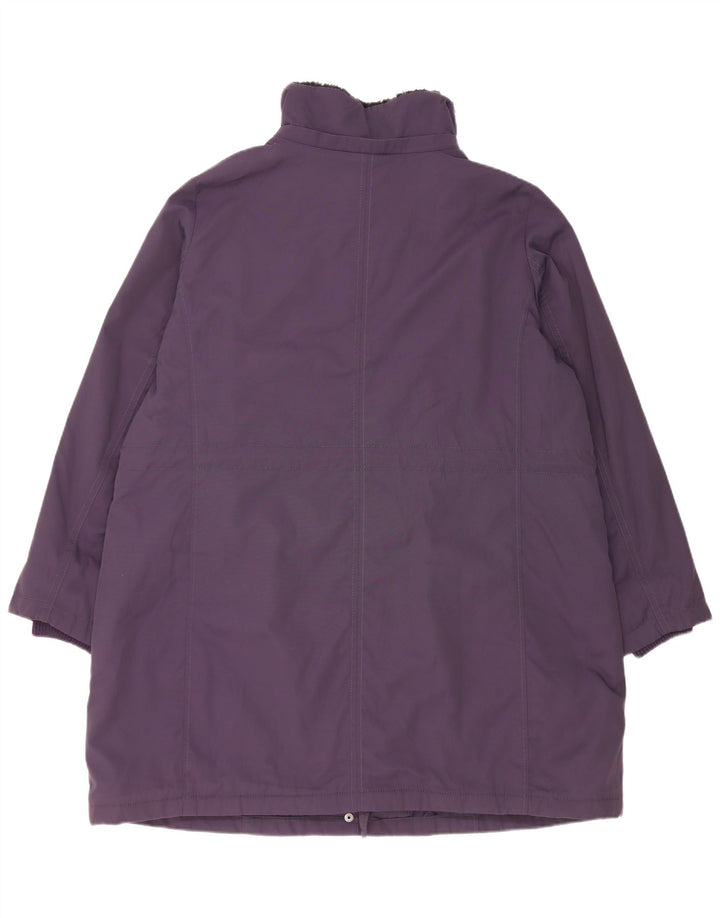 Marks & Spencer Γυναικείο παλτό UK 18 XL Purple Polyamide