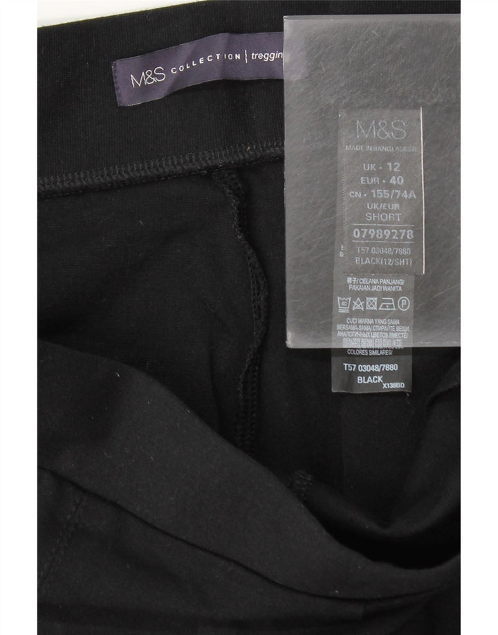Γυναικεία κολάν Marks & Spencer UK 12 Medium Black Viscose