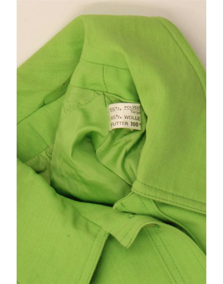Gil Bret Γυναικείο Crop Bomber Jacket UK 14 Large Green Polyester