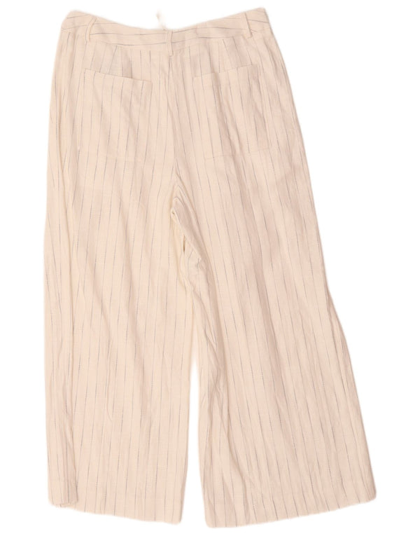 Marks & Spencer Γυναικείο ψηλόμεσο παντελόνι UK 12 Medium W32 L25 Whi