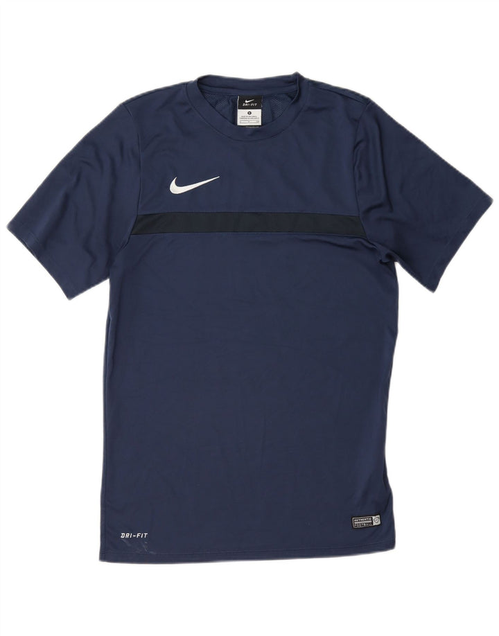 Ανδρικό μπλουζάκι Nike Dri Fit T-Shirt Small Blue Navy Colourblock Πολυεστέρας