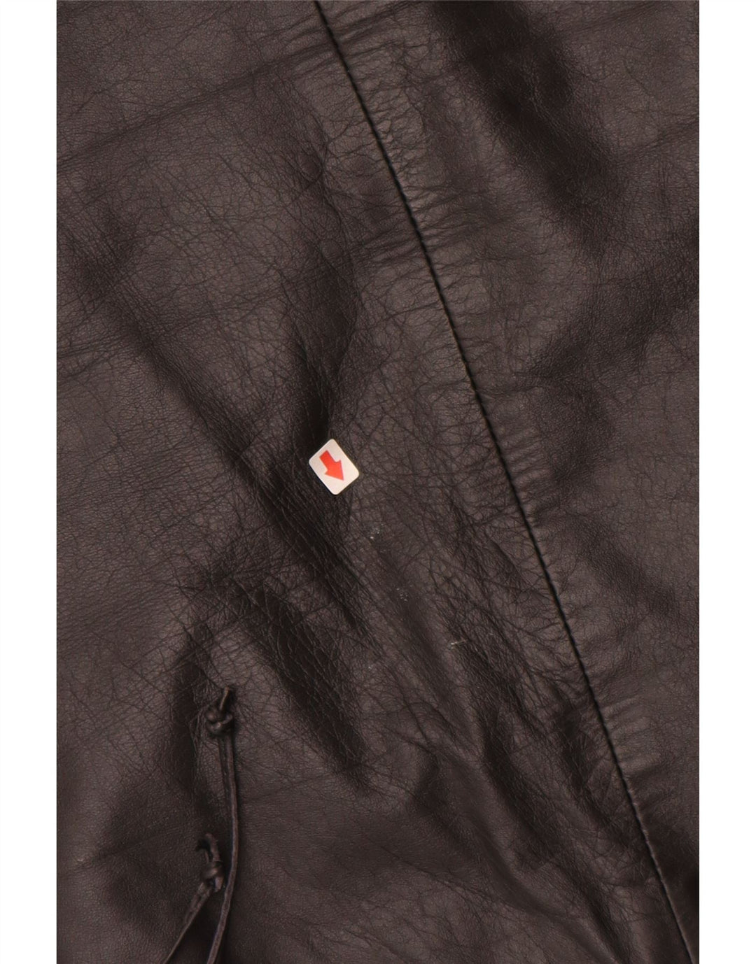 Γυναικεία Δερμάτινη Φούστα VINTAGE EU 34 XS W24 Μαύρη Δερμάτινη