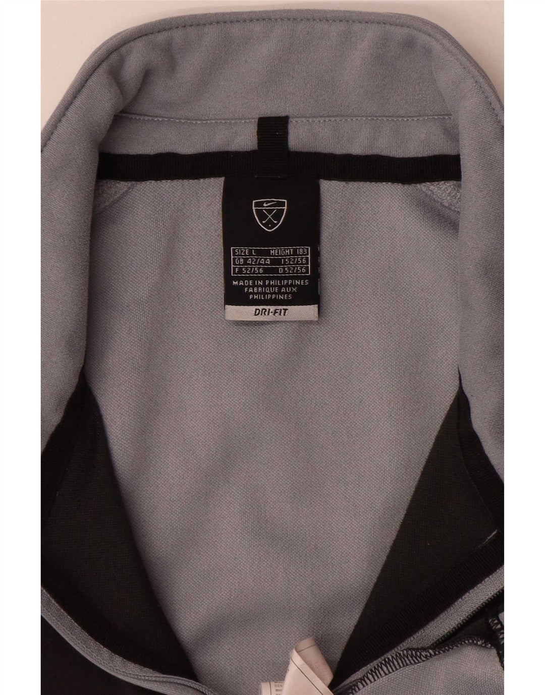 Ανδρική φόρμα πουλόβερ Nike Dri Fit Top UK 42/44 Large Grey Colourblock