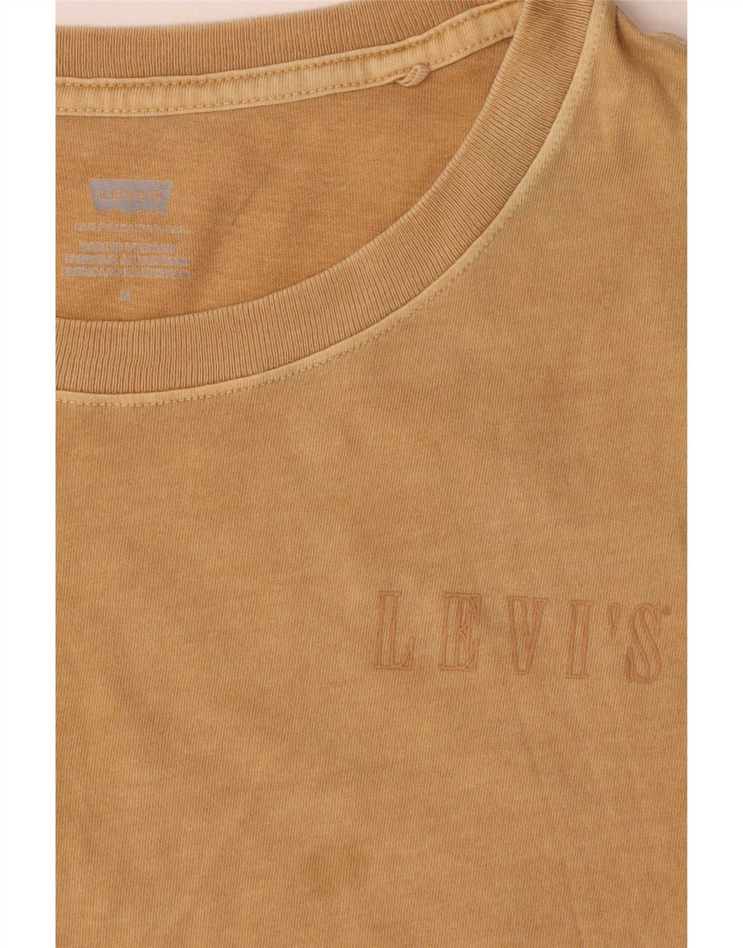 Γυναικείο T-Shirt Levi's Top UK 14 Medium Beige βαμβακερό