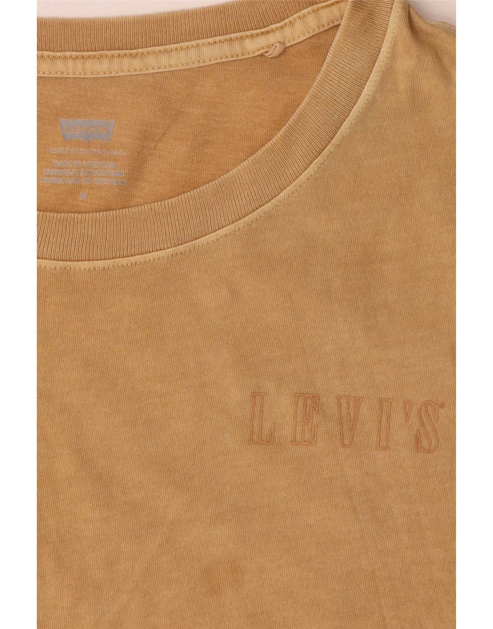 Γυναικείο T-Shirt Levi's Top UK 14 Medium Beige βαμβακερό