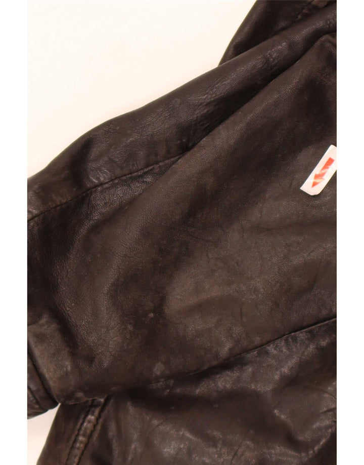 Bomboogie Ανδρικό Δερμάτινο Μπουφάν Racer UK 42 XL Καφέ Δερμάτινο