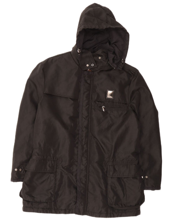Ανδρικό μπουφάν με κουκούλα Piero Guidi UK 38 Medium Black Nylon
