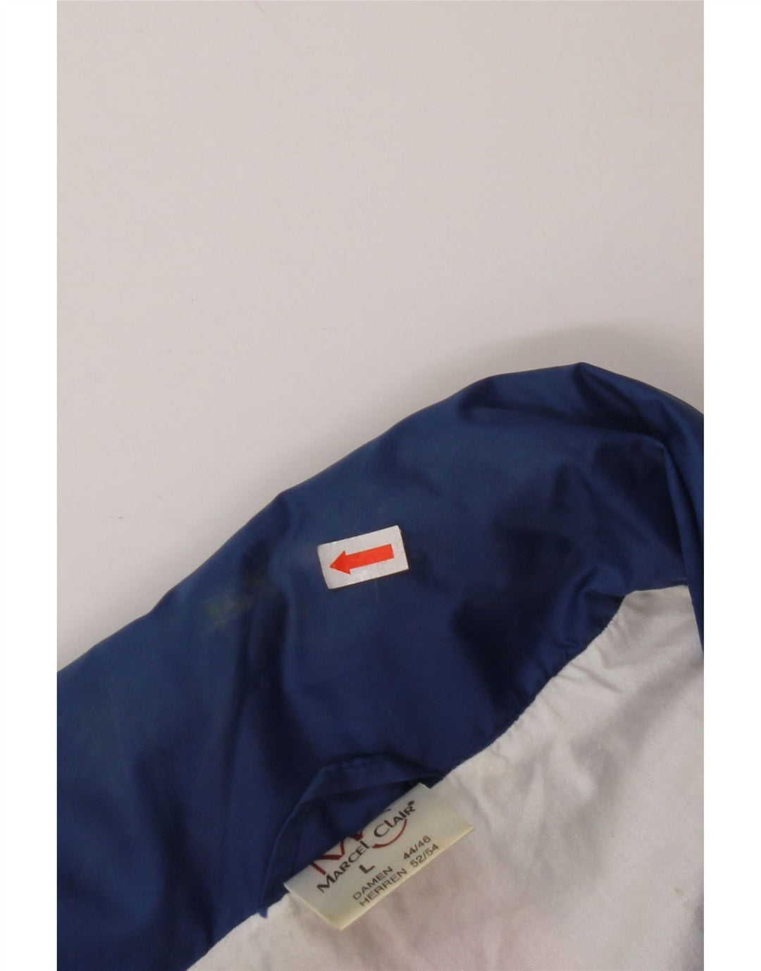 MARCEL CLAIR Ανδρικό μπουφάν βροχής με κουκούλα UK 40 μεγάλο μπλε χρώμα