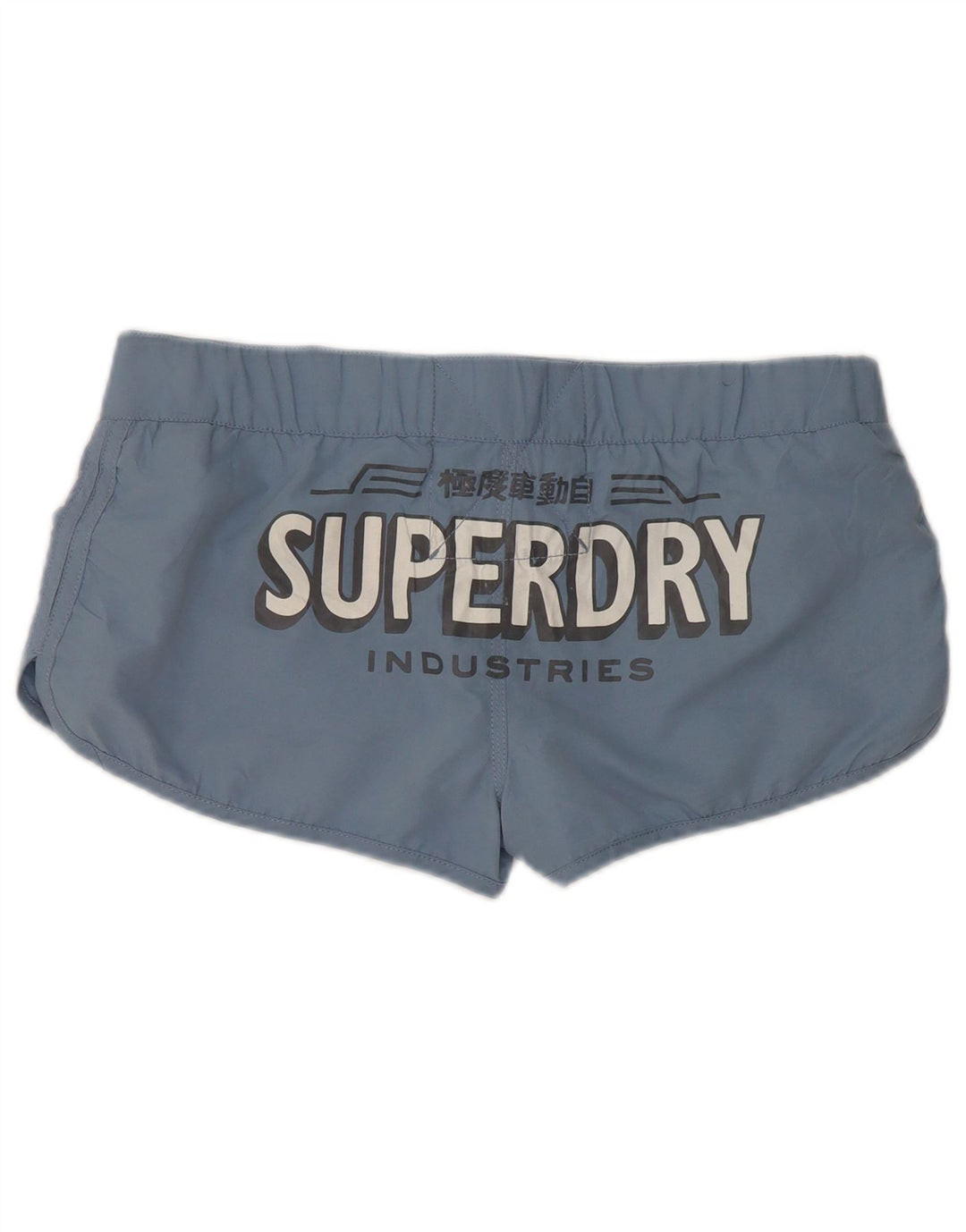 Γυναικείο γραφικό σορτς κολύμβησης Superdry UK 16 μεγάλο μπλε πολυεστέρα