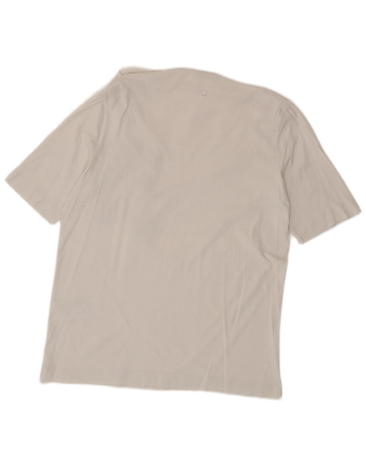 Liu Jo Γυναικείο γραφικό T-Shirt Top IT 42 Μεσαίο λευκό βαμβακερό