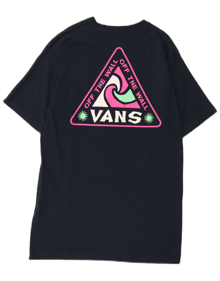 Ανδρικό γραφικό μπλουζάκι Vans Classic Fit Top μεσαίο μπλε ναυτικό βαμβακερό