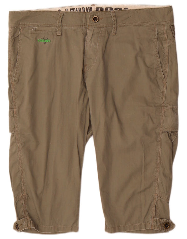 G-Star Mens Cargo Bermuda Shorts Large W34 Beige Cotton