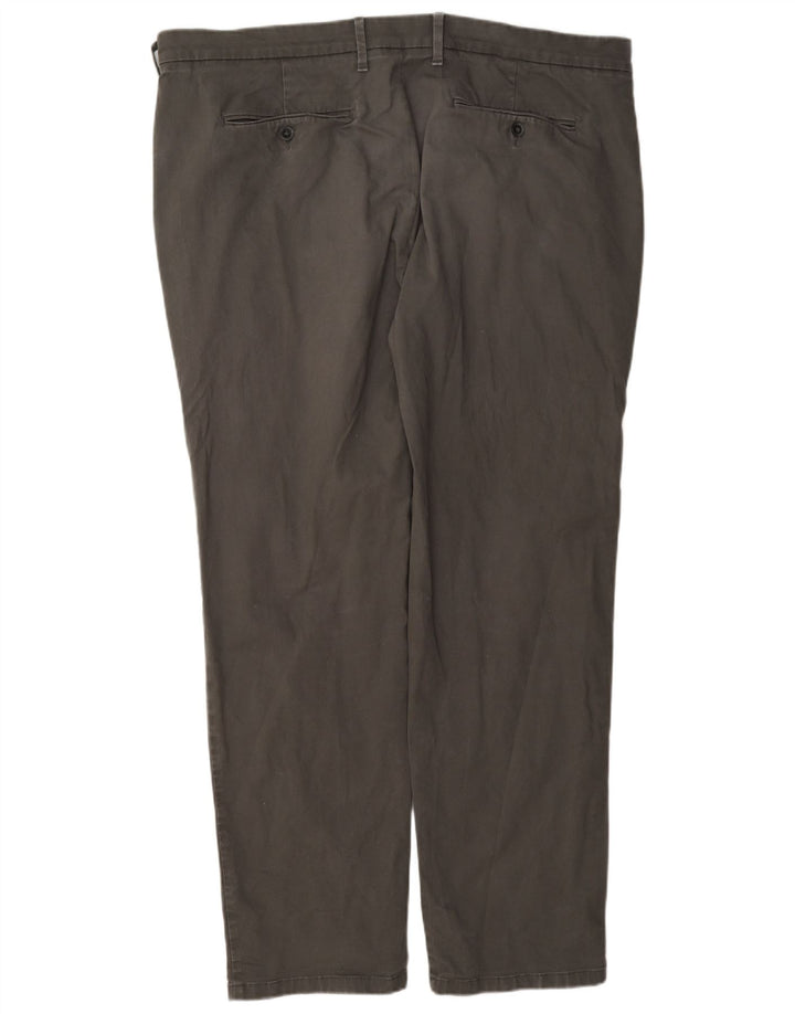 Marks & Spencer Ανδρικό παντελόνι Chino με κανονική εφαρμογή W40 L33 Γκρι βαμβακερό