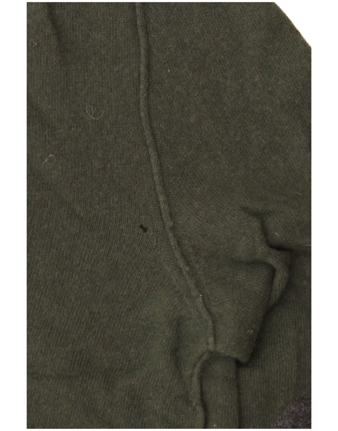 Γυναικείο πουλόβερ με λαιμόκοψη WOOLRICH UK 14 Medium Khaki Wool