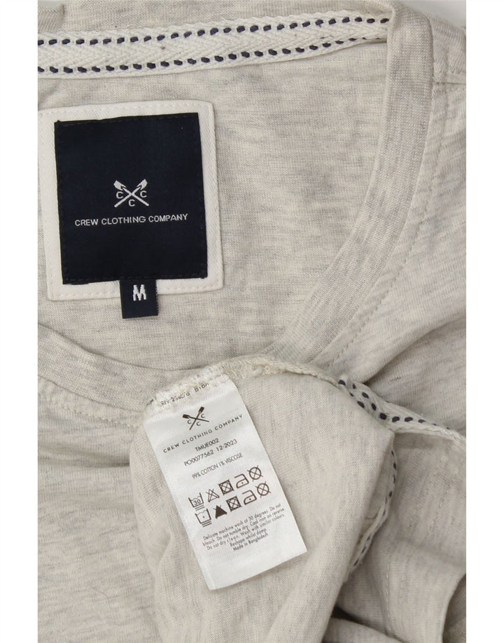 CREW CLOTHING Ανδρικό T-Shirt Μπλουζάκι από βαμβακερό μεσαίο γκρι