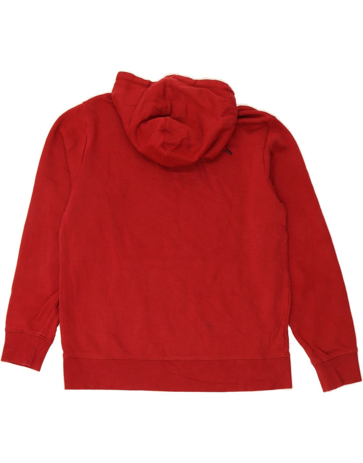 REEBOK Mens Graphic Hoodie Jumper Large Red Cotton Vintage Reebok and Second-Hand Reebok from Messina Hembry 