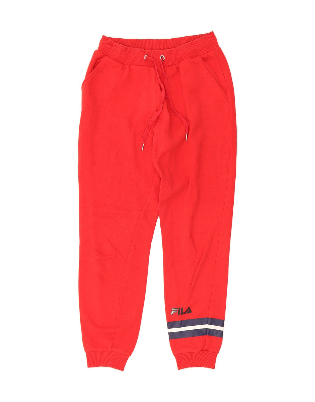FILA Womens Tracksuit Trousers Joggers UK 6 XS  Red Polyester Vintage Fila and Second-Hand Fila from Messina Hembry 