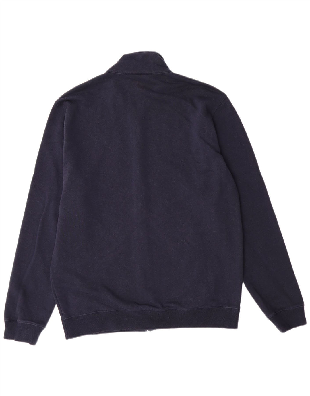 CHAMPION Mens Tracksuit Top Jacket Large Navy Blue Cotton