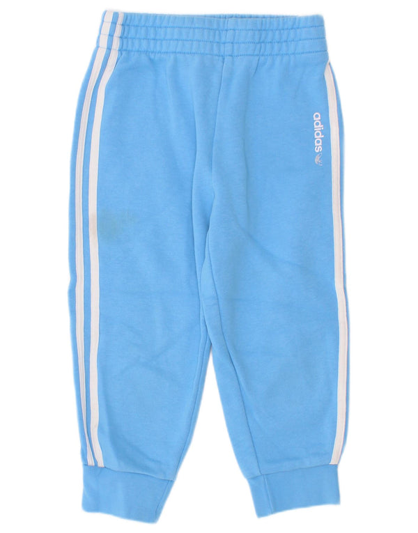Adidas Boys αθλητική φόρμα παντελόνι Joggers 3-4 ετών μπλε βαμβακερό