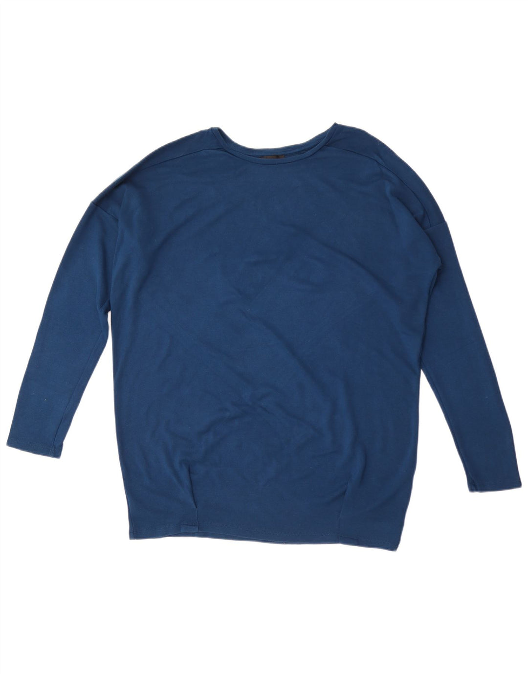 Γυναικείο Topshop Oversized Top μακρυμάνικο UK 12 μεσαία μπλε βισκόζη