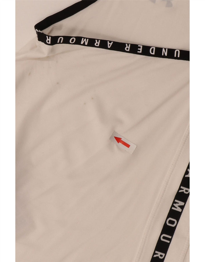 Under Armour Γυναικείο Γραφικό Γιλέκο Heat Gear Top UK 12 μεσαίο λευκό πολυεστέρας