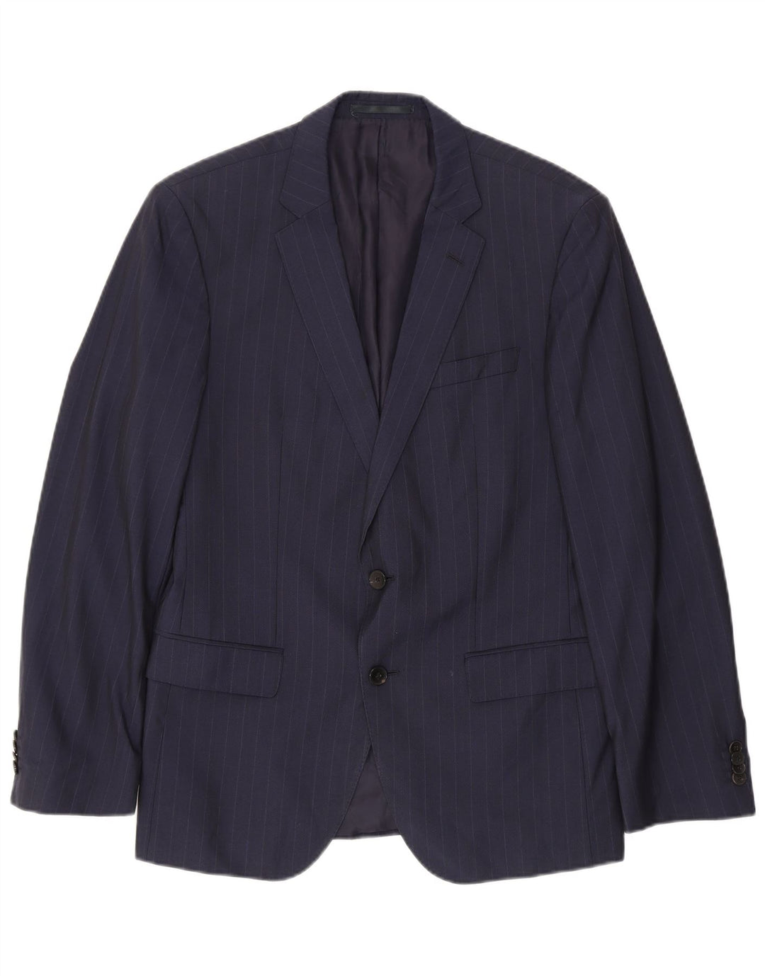 Hugo Boss Ανδρικό σακάκι μπλέιζερ με 2 κουμπιά EU 50 Large Navy Blue Pinstripe